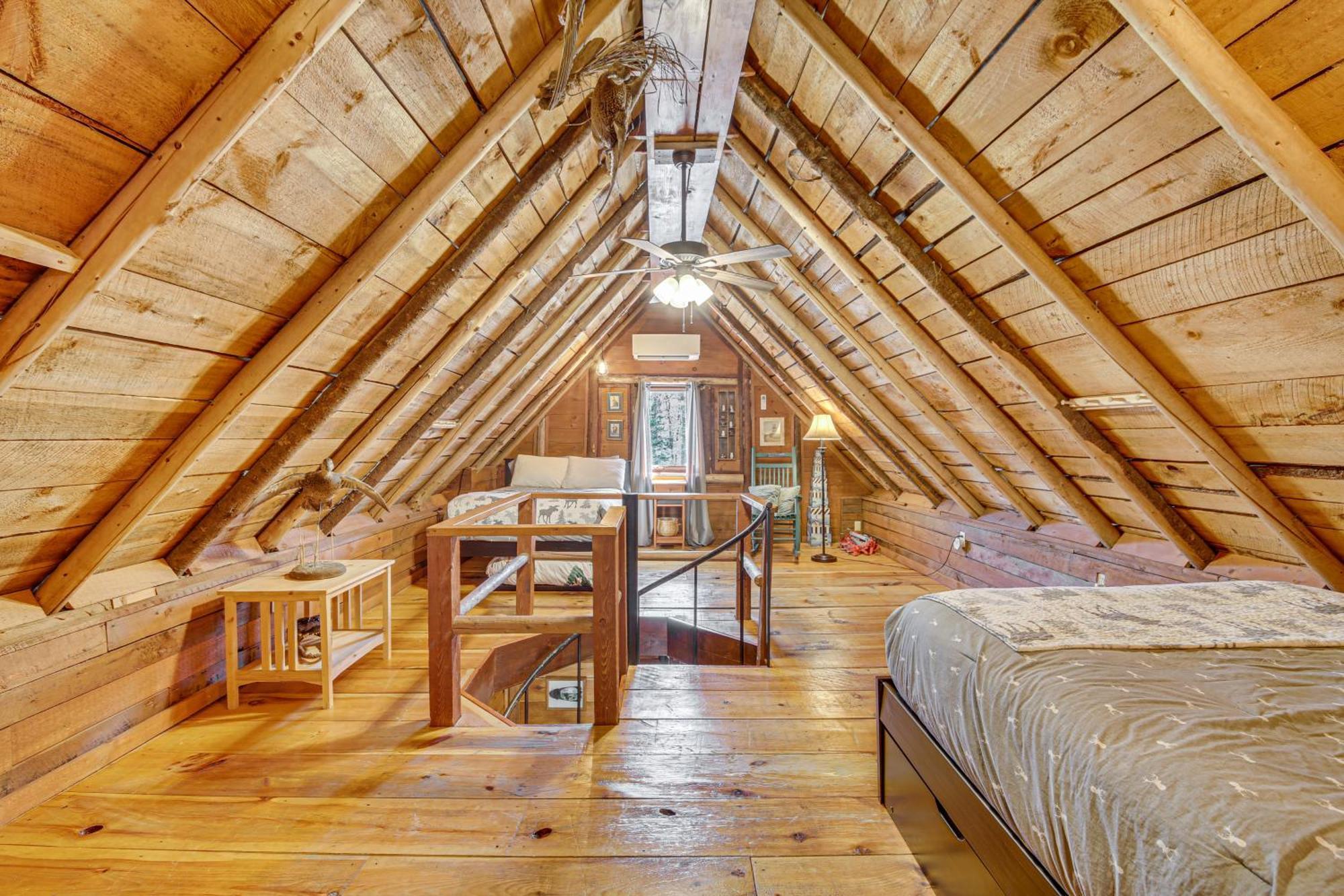 Rustic Searsport Cabin Loft And Sunroom On 10 Acres Exterior photo