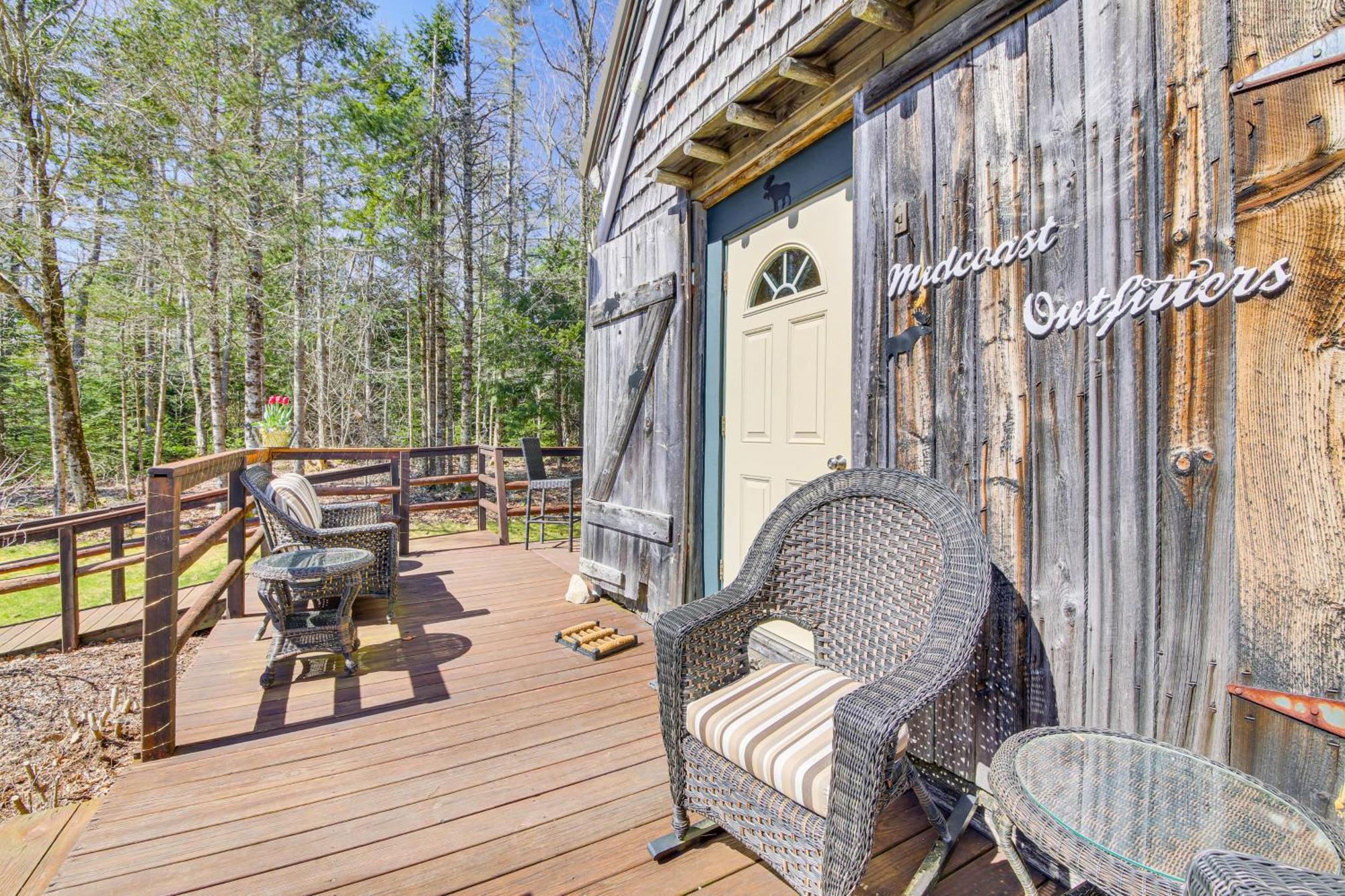 Rustic Searsport Cabin Loft And Sunroom On 10 Acres Exterior photo